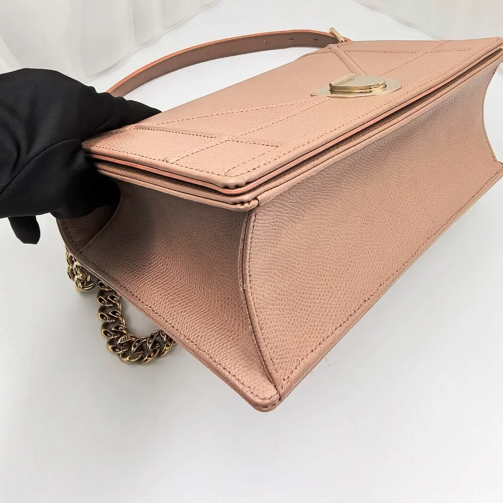DIOR Diorama Medium Shoulder Bag Blush Pink Grained Calfskin - Picture 3 of 12